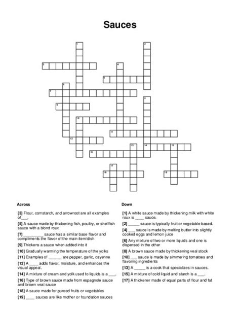 You can easily improve your search by specifying the number of letters in the answer. . Hot sauce with a reduplicative name crossword